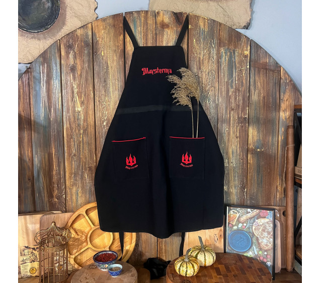 MS505 Фартух універсальний чорний 68*90 см - фото 3