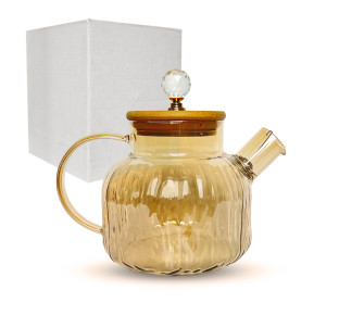 767-4(1) Чайник-заварник 1л Yantar1 з бамбуковою кришкою - фото